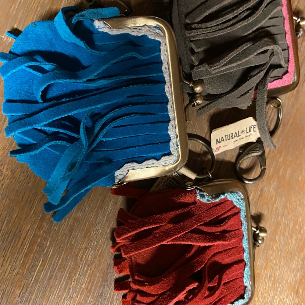 Natural Life boho coin purses set of 3